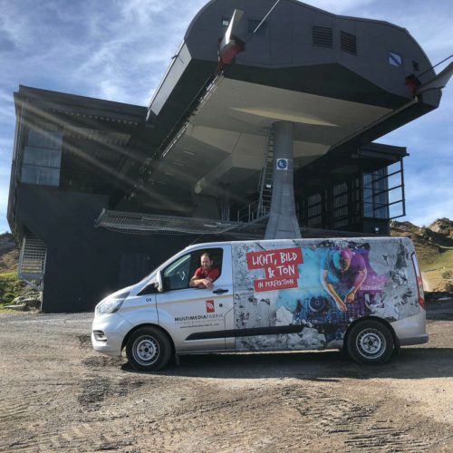 medientechnik einsatz am berg