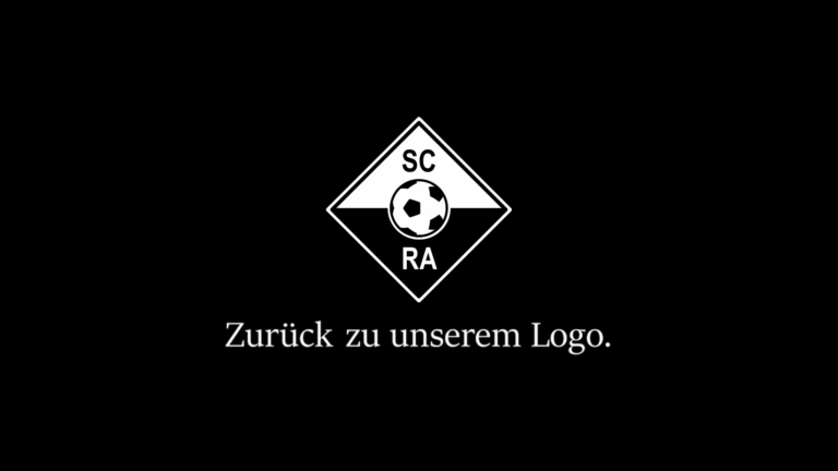 SC RA Fußball-Logo mit Schriftzug.