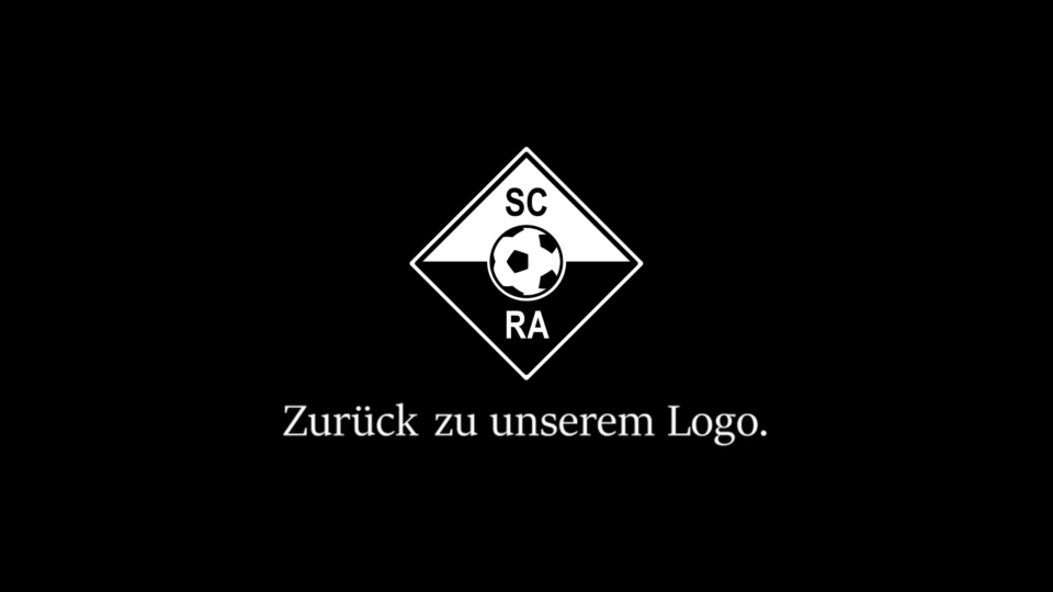 SC RA Fußball-Logo mit Schriftzug.