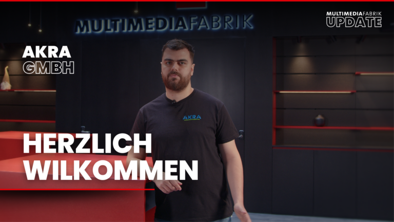 Mann in Multimediafabrik, herzlich willkommen.