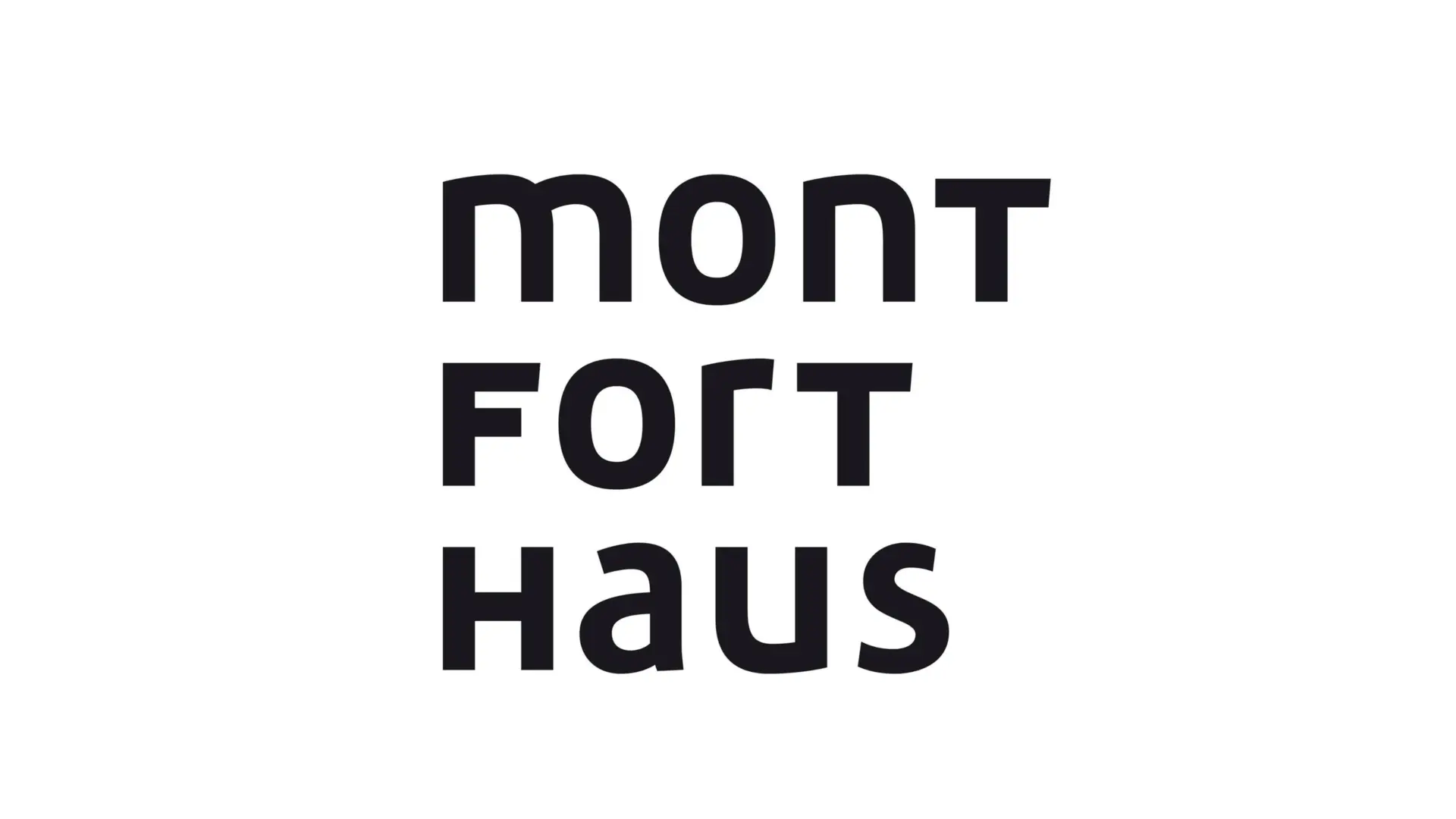 Logo mit Text 'montforthaus'