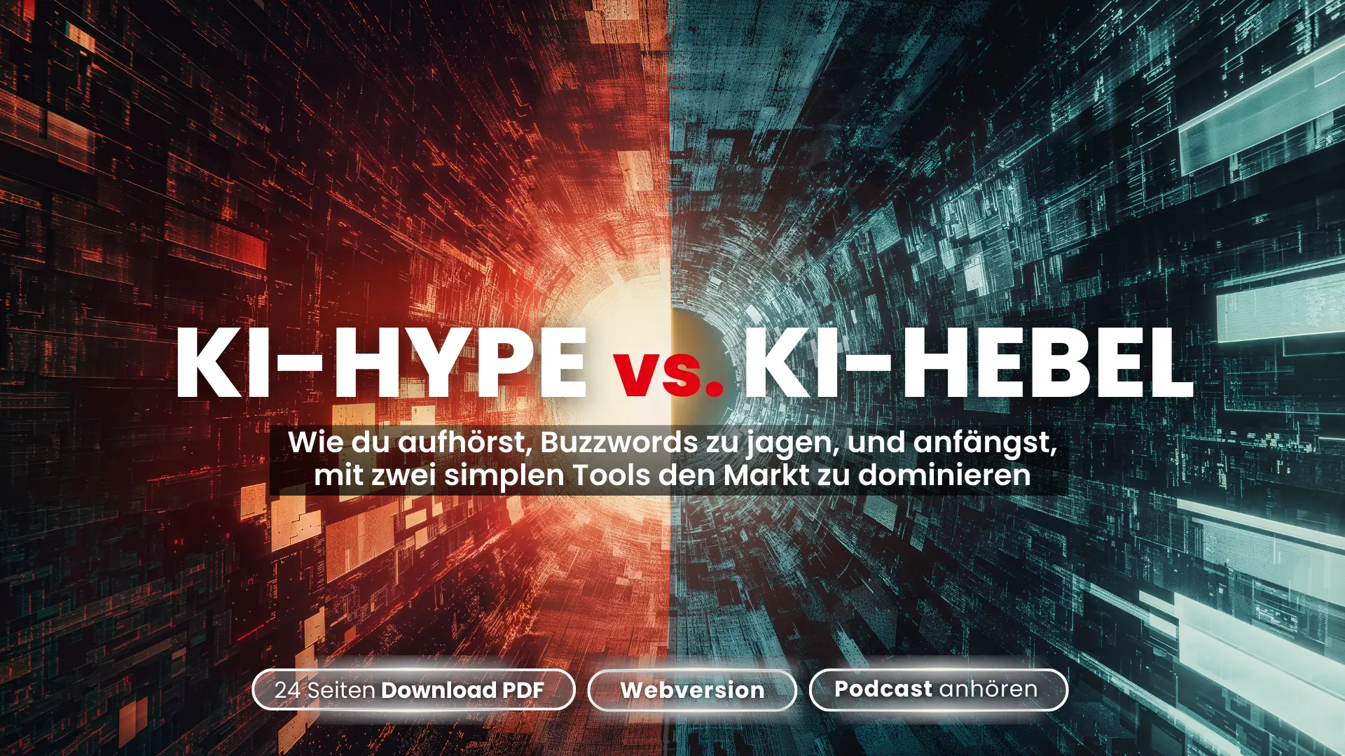 KI-Hype versus KI-Hebel: Markt dominieren mit Tools.
