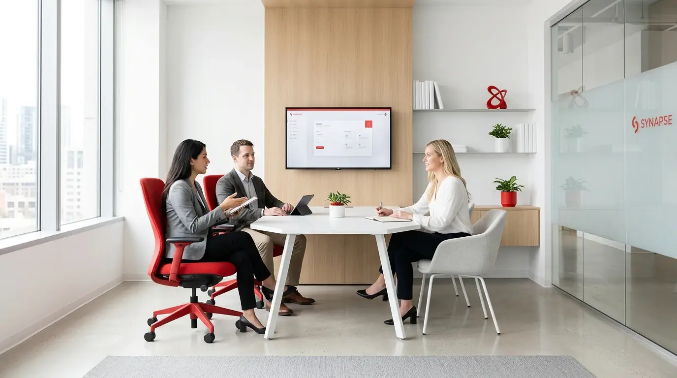 Huddle Space mit kompaktem Touchdisplay — MULTIMEDIAFABRIK