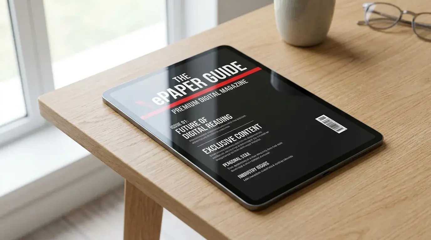 Der ePaper-Guide-Leitfaden 2026 als Premium-ePaper im Tablet-Mockup