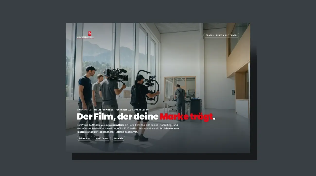 3D-Mockup des Imagefilm-ePapers