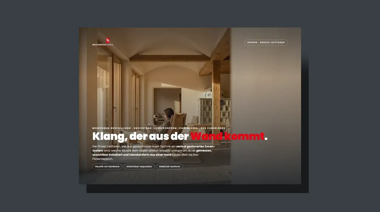 3D-Mockup des Multiroom-Audio-ePapers