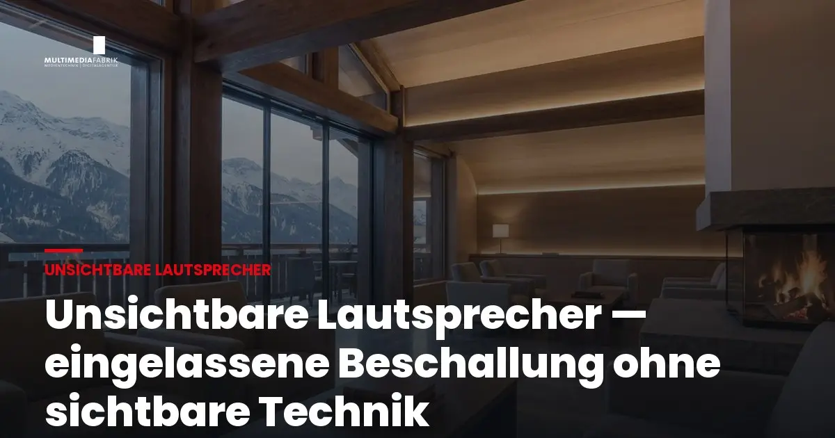 unsichtbare lautsprecher og pillar