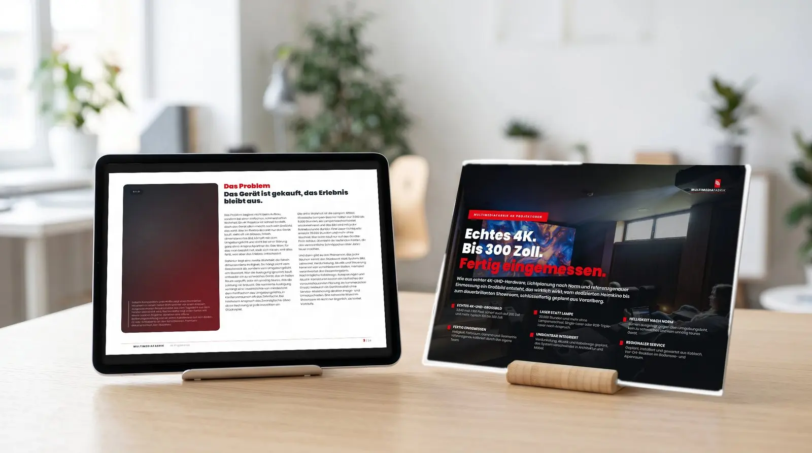 ePaper 4K Projektoren der MULTIMEDIAFABRIK
