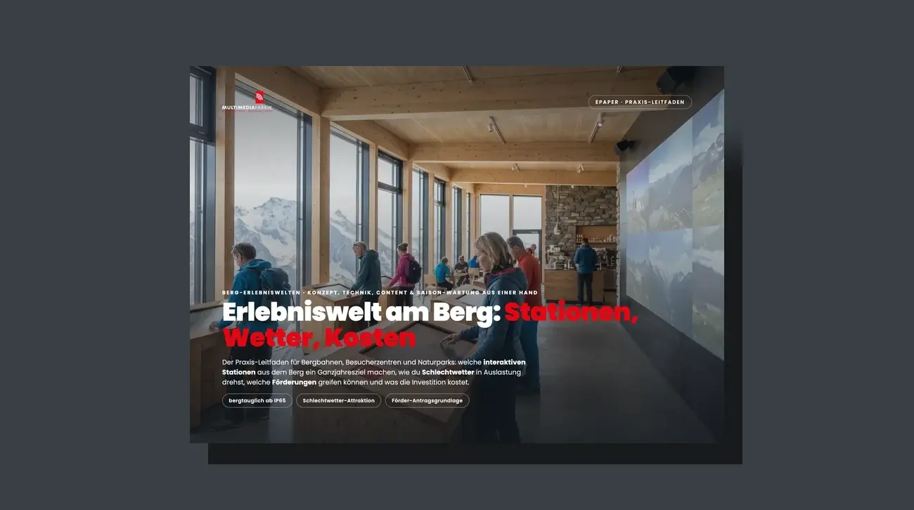 Cover des Bergstation-Leitfadens der MULTIMEDIAFABRIK