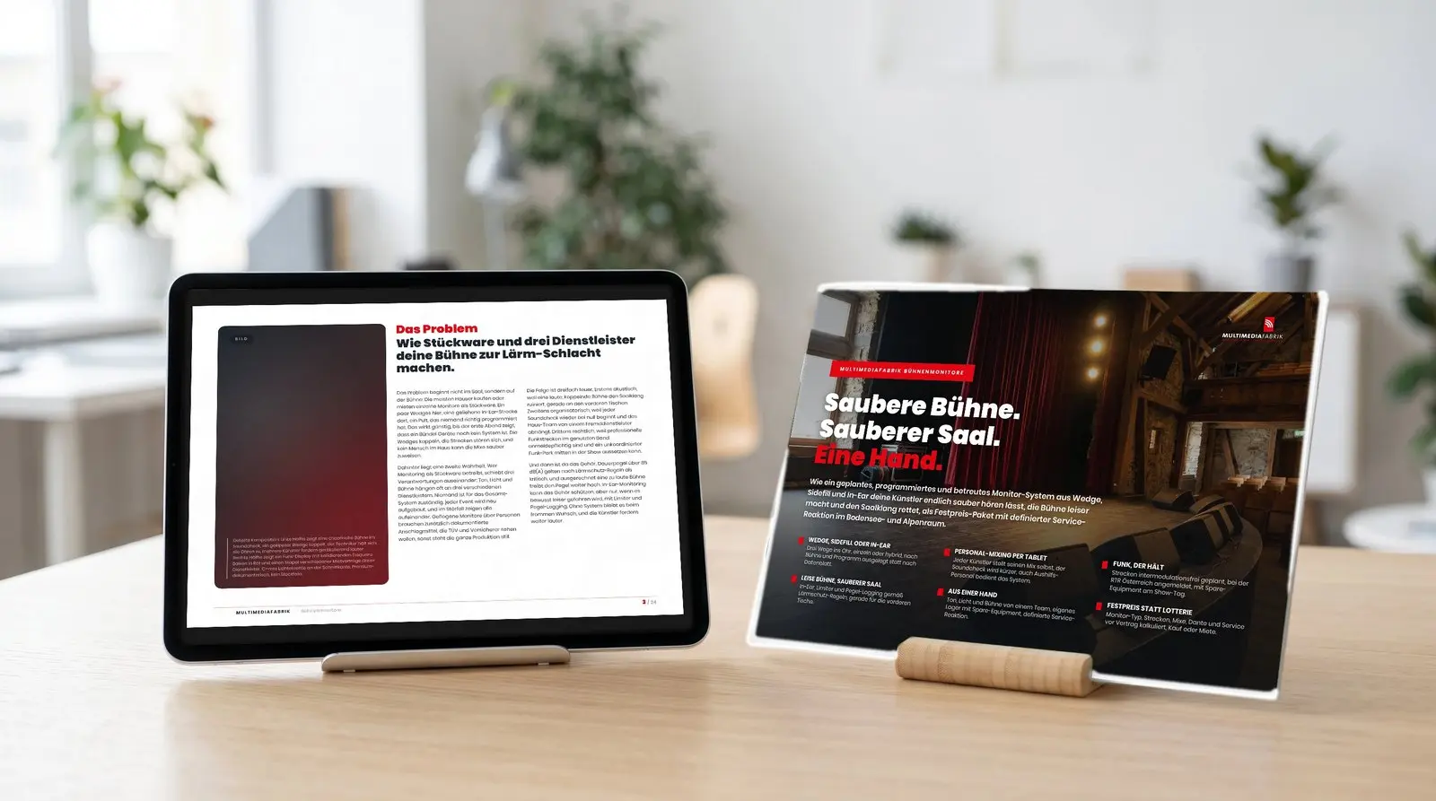 ePaper Bühnenmonitore der MULTIMEDIAFABRIK