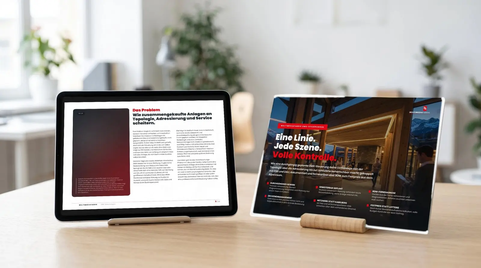 ePaper DMX Steuerungen der MULTIMEDIAFABRIK