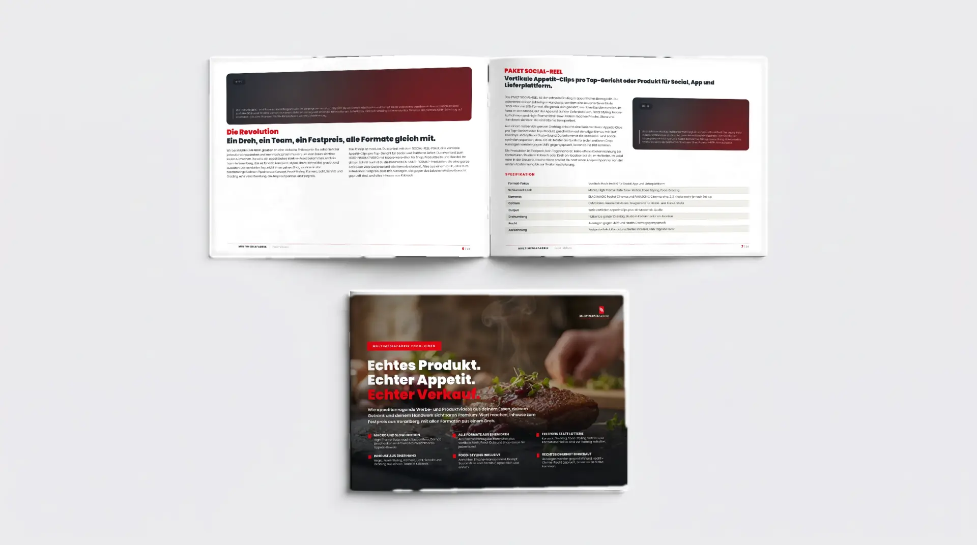 Cover des Food-Video-Leitfadens der MULTIMEDIAFABRIK