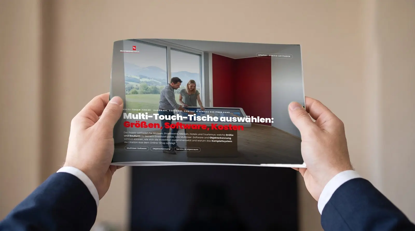 ePaper Multi-Touch-Tische der MULTIMEDIAFABRIK