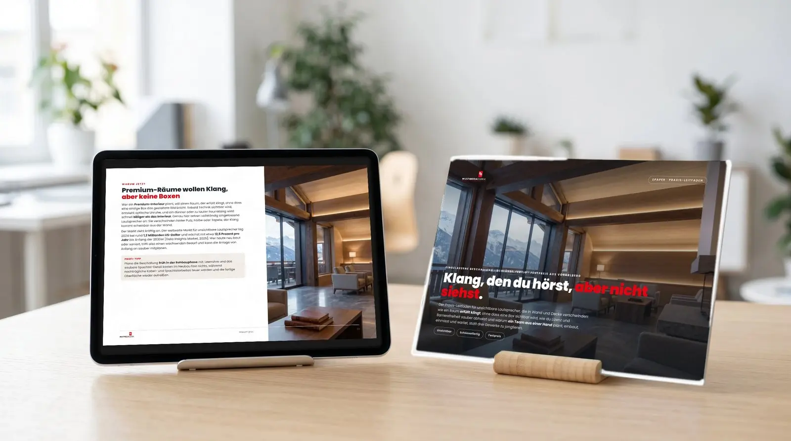 ePaper SONANCE unsichtbare Lautsprecher der MULTIMEDIAFABRIK