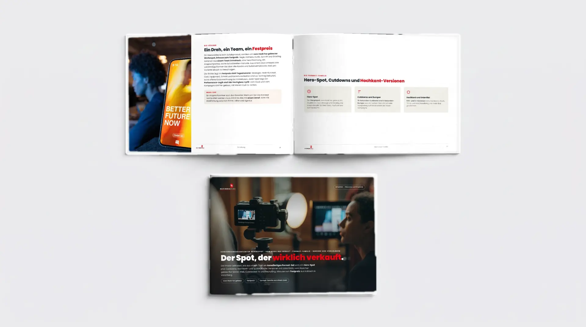 Cover des Werbevideo-Leitfadens der MULTIMEDIAFABRIK