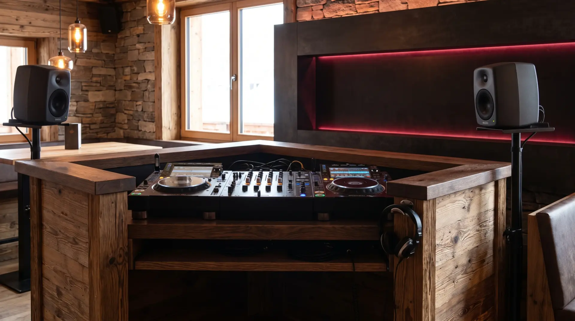 Club- und Bar-Technik: Dj setup (MULTIMEDIAFABRIK, Koblach, Vorarlberg)