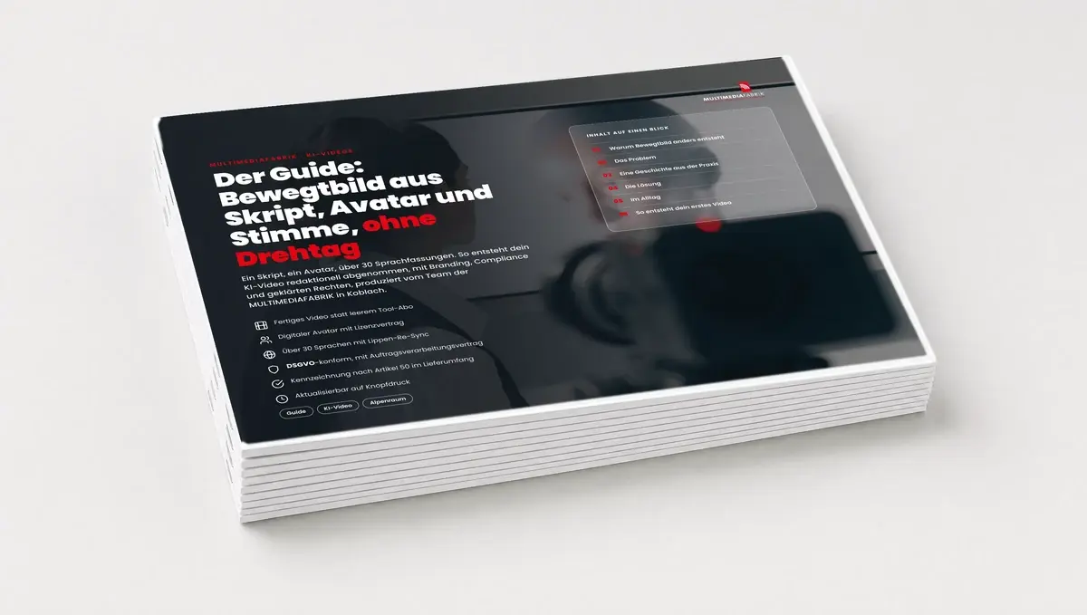 ePaper der MULTIMEDIAFABRIK zu KI-Videos als Stapel