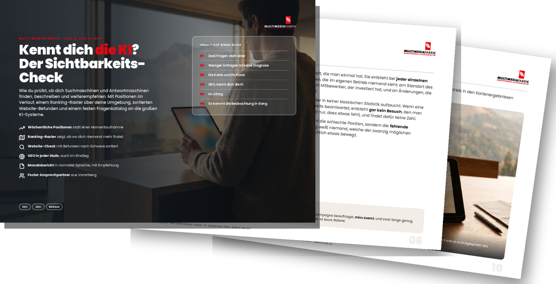 Kennt dich die KI? Der Sichtbarkeits-Check für Suchmaschinen und Antwortmaschinen, der Guide zur SEO & GEO KI APP als ePaper