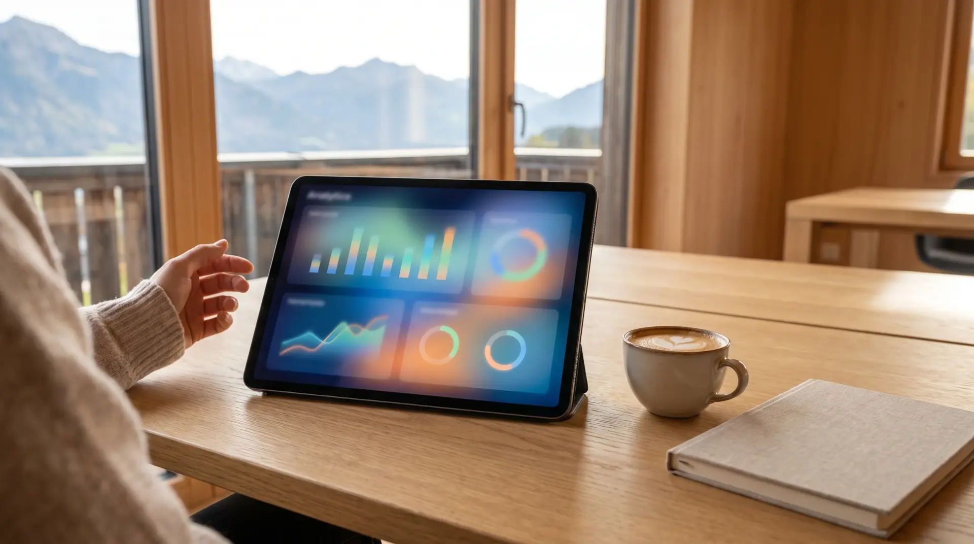 Auswertung von Dialogen und Conversion auf dem Tablet-Dashboard