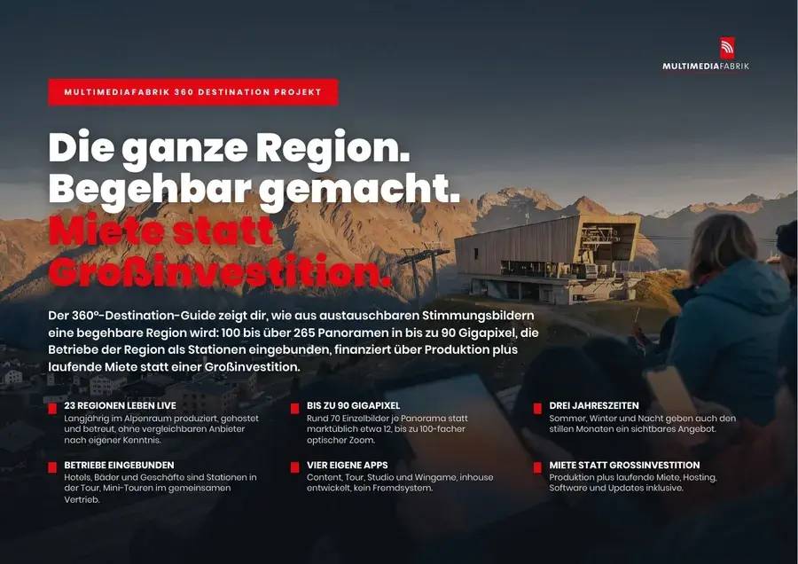 Titelseite 360 Destination Projekt