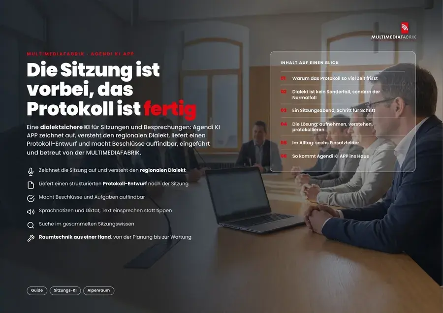 Titelseite AGENDI KI APP