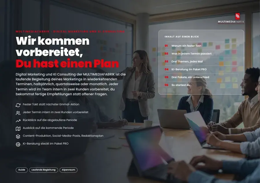 Titelseite Digital Marketing und KI Consulting