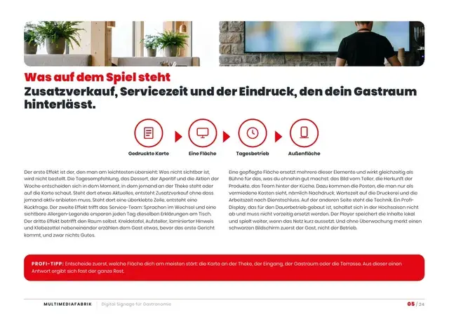 Seite 5 von 24 aus dem ePaper Digital Signage für Gastronomie
