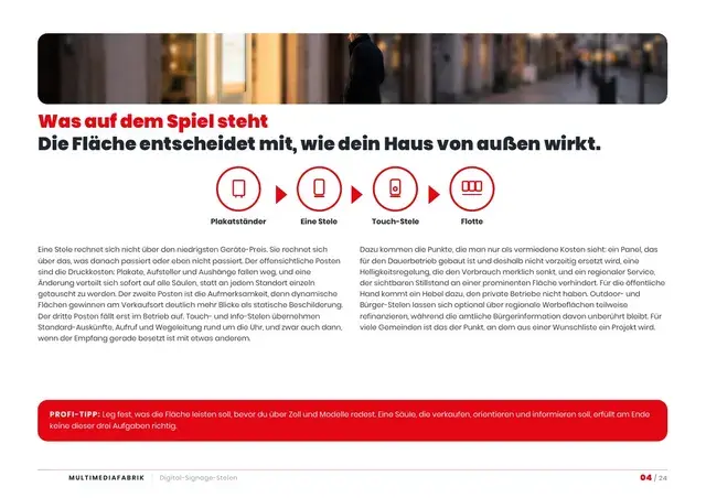 Seite 5 von 24 aus dem ePaper Digital Signage Stelen
