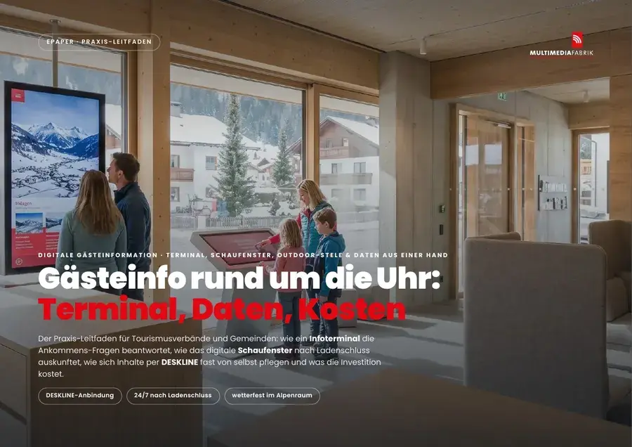 Titelseite Digitale Gästeinformation & Infoterminals