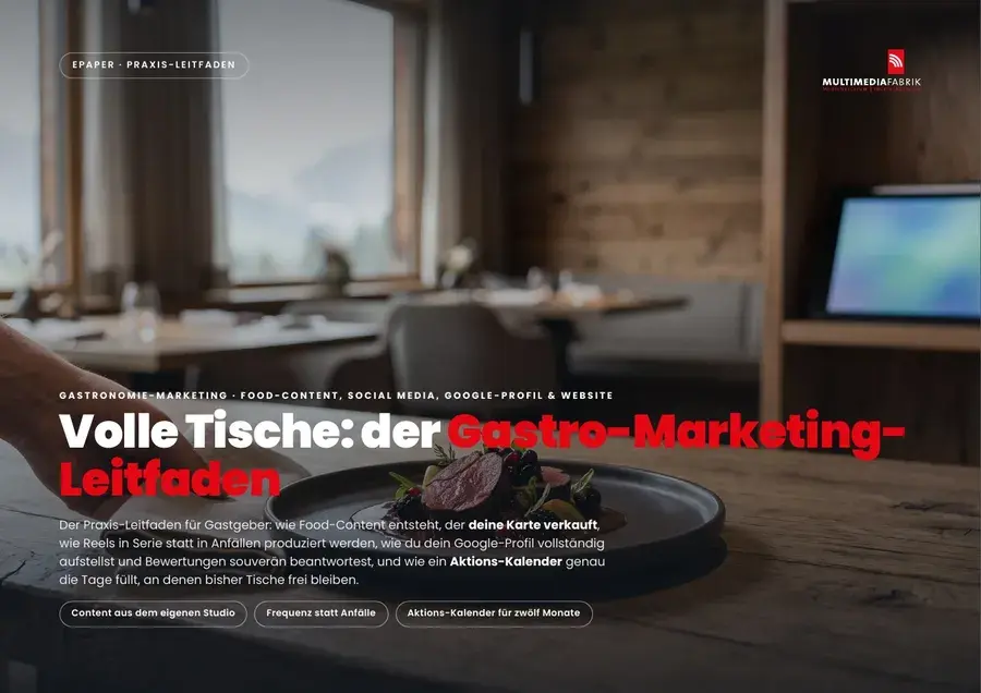 Titelseite Gastronomie-Marketing