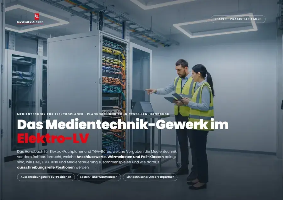 Titelseite Medientechnik für Elektroplaner