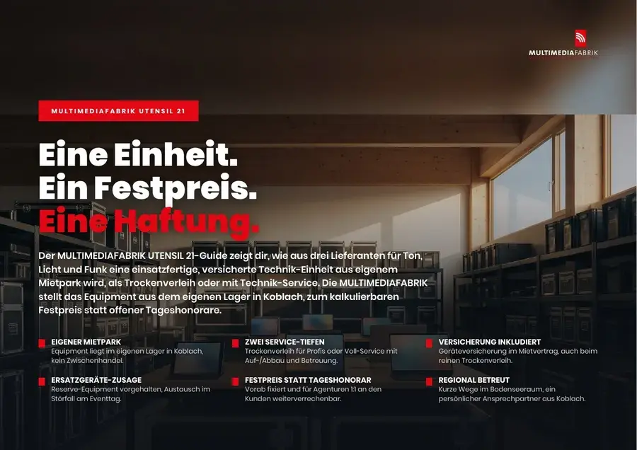 Titelseite MULTIMEDIAFABRIK UTENSIL 21