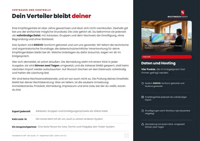 Seite 11 von 24 aus dem ePaper Newsletter KI APP