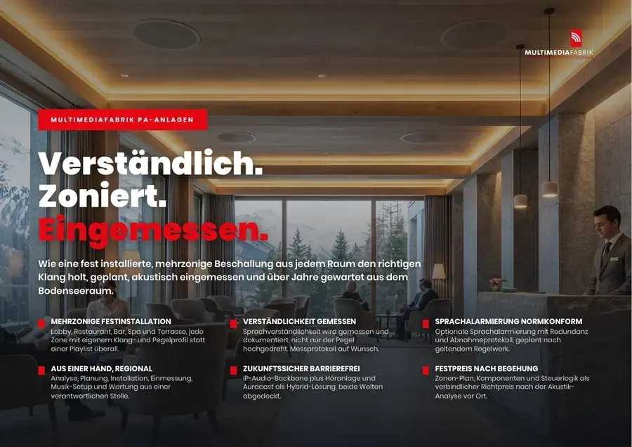 Titelseite Professional Audio (PA) Anlagen